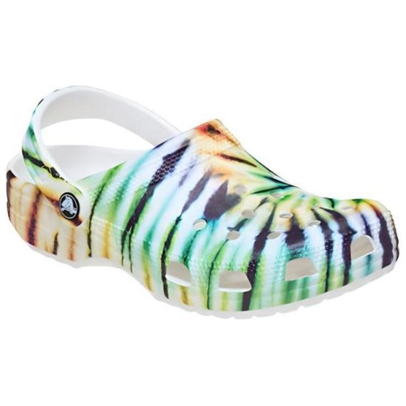 Crocs Classic Tie Dye Clog 'Green White Yellow'