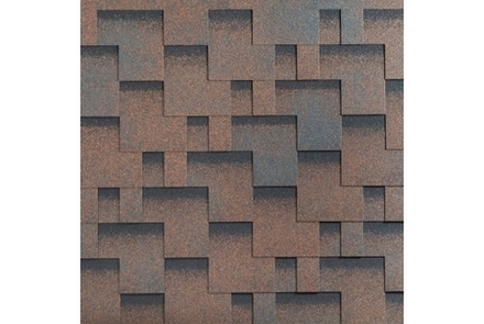 Гибкая черепица KATEPAL Rocky Медный отлив 3 м2