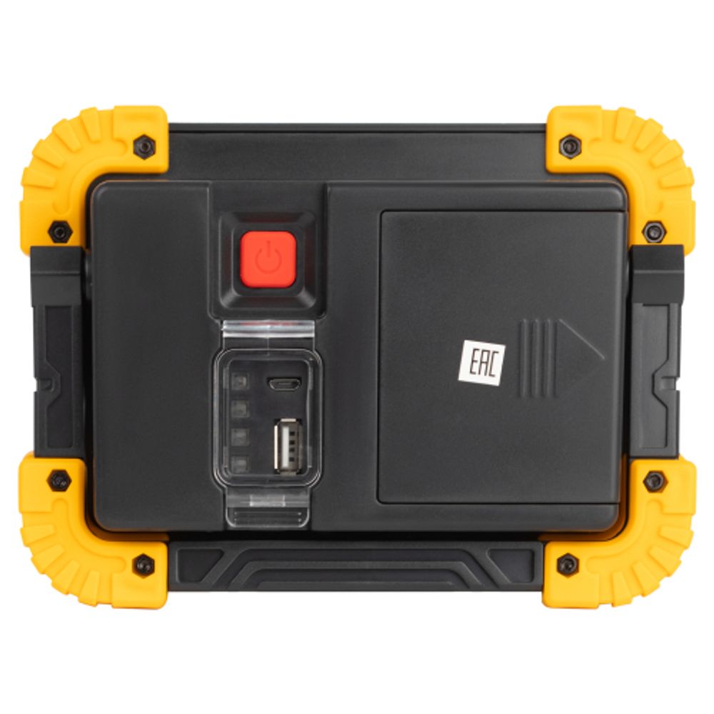 Светодиодный фонарь ЭРА Рабочие Практик PA-803 прожектор аккумуляторный на батарейках 10 Вт COB + 3 Вт LED, 4 режима