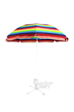 Зонт  2,4м разноцветный (12шт в уп.) 2 части арт.WRU052 "Garden story"