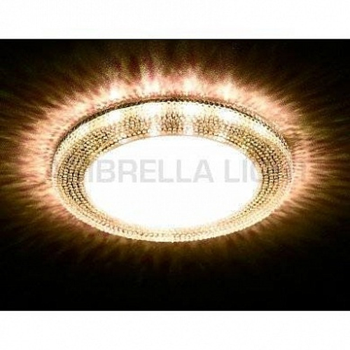 Встраиваемый точечный светильник со светодиодной лентой G290 BK хром/агат GX53+3W(LED WHITE)