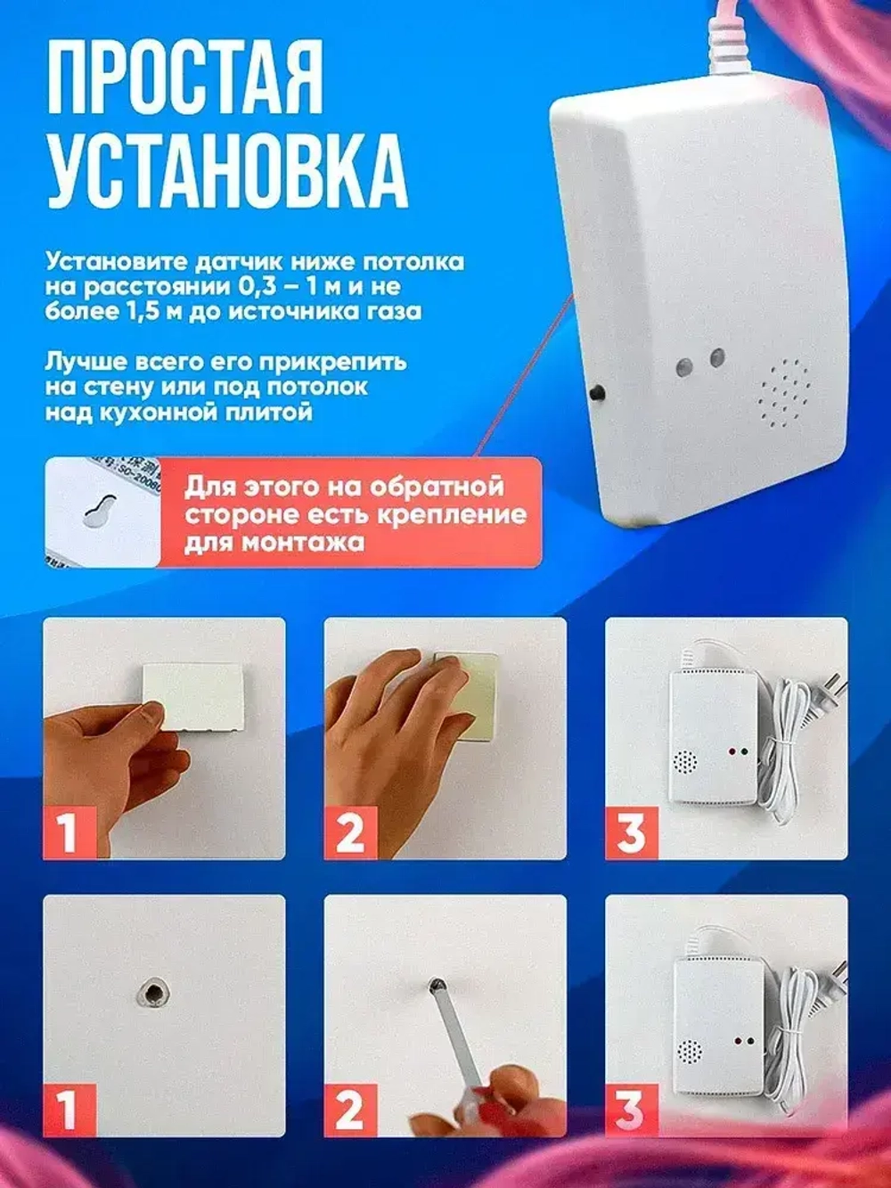 Датчик утечки газа