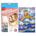 Картина по номерам 20*28,5см Волшебные истории "Радужный кот" (Lori)