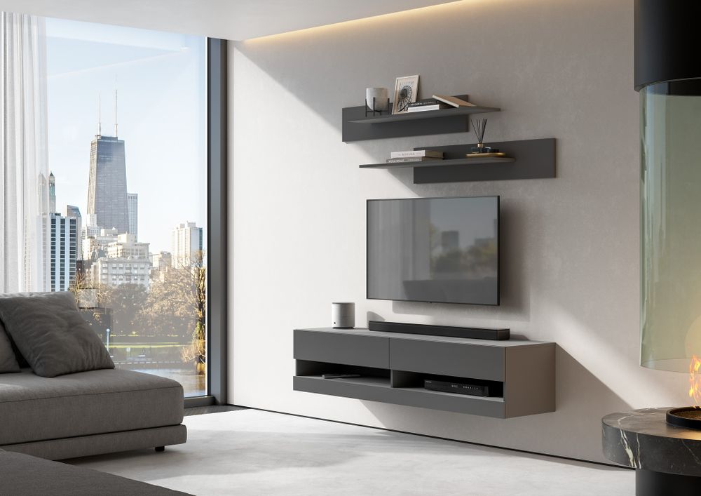 Оникс-2 тумба навесная Графит