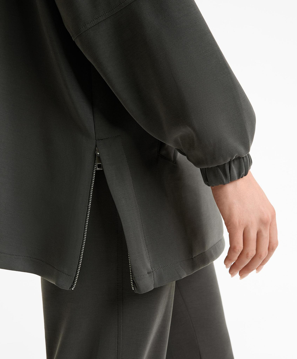 Oysho Толстовка оверсайз с модалом, темно-серый свинец