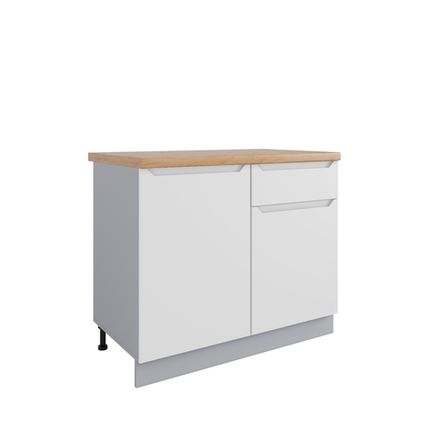 Кухня Модуль СШ 1000 Тренто Белая кожа