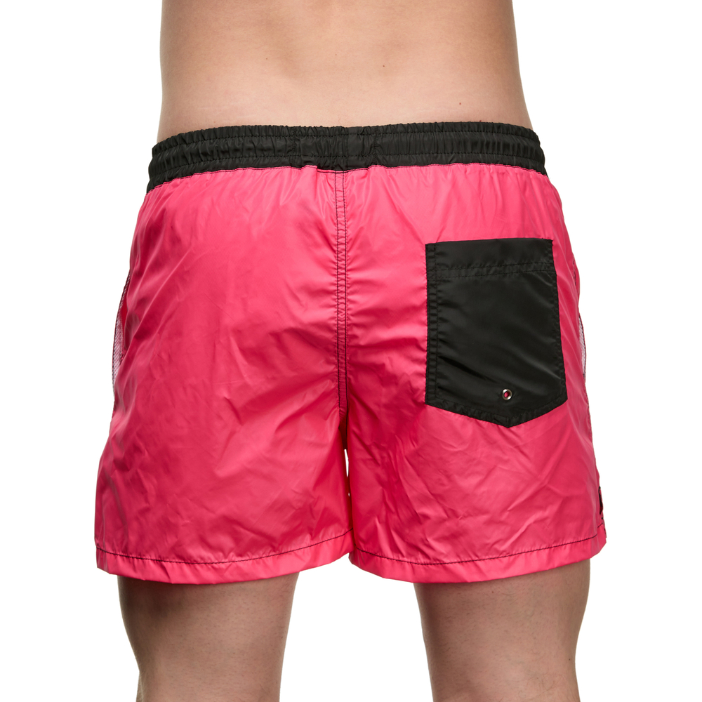 Мужские шорты розовые с черным карманом сзади Sesmik STORM COLORS RASPBERRY