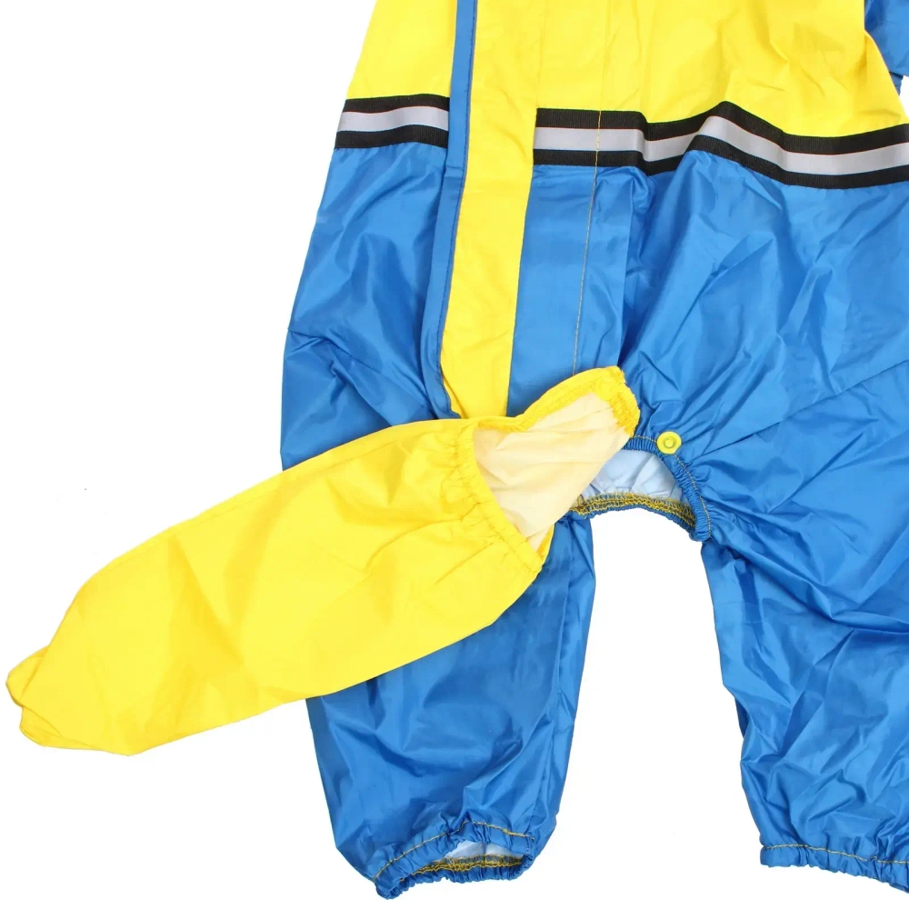 Дождевик для крупных пород собак «KOMFORT»,, цвет жёлто - голубой, р 6XL