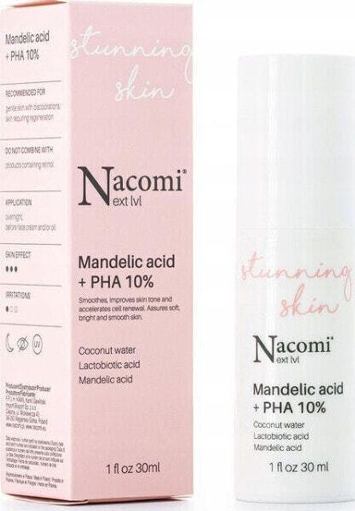 Сыворотки, ампулы и масла Nacomi NACOMI_Next Level Mandelic Acid + PHA 10% serum z kwasem migdałowym 30ml