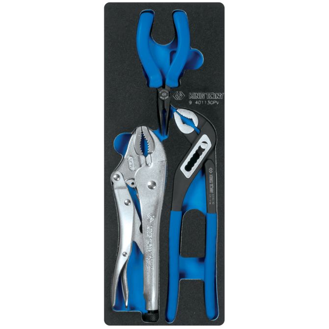 KING TONY (934-251MRV) Набор инструментов "DRIVE" в красной тележке, 251 предмет