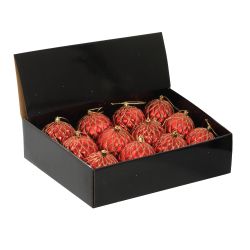 GAEM Набор из 12шт Украшение новогоднее Шар "Золотая сетка", D10 см, L43 W33 H10 см