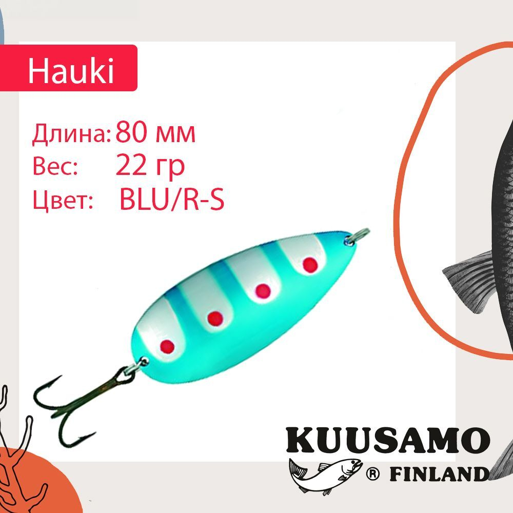 Блесна для рыбалки колебалка 80 мм 22 г