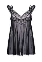 Сексуальный бэби-долл c разрезом сзади Sofia (Размер: 54-56) (Цвет: черный)