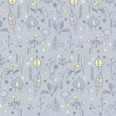 Цветочный синий