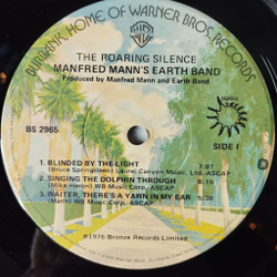 Винтажная виниловая пластинка LP Manfred Mann Earth Band The Roaring Silence (USA 1976)