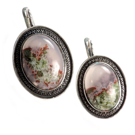 Серьги "Дальвинья" орфеев агат асс.