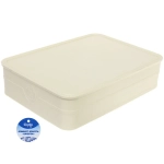 Корзина - органайзер для хранения с крышкой «ОКСФОРД», цвет айвори, 32,8*24*8,1см (лейбл Селфи)