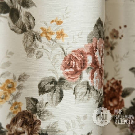 Хлопковые шторы ДРИАДА (арт. BL01-253-03)  - (170х270)х2 см.  - коричневые