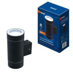 UUL-S92A 2х50W-GX53 IP65 BLACK Светильник уличный. под две лампы GX53. Архитектурный накладной. Корпус черный. TM Uniel