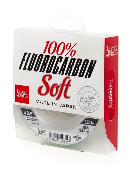 Леска монофильная Lucky John FLUOROCARBON Soft 100 м, 0,28 мм