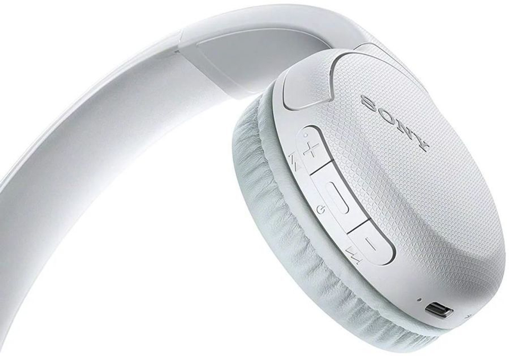 Гарнитура накладные Sony WH-CH510 белый беспроводные bluetooth (оголовье)