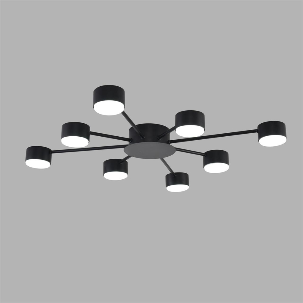 8344/8C COMFI черный, металл Люстра GX53 LED 8*7W 220V TORINA