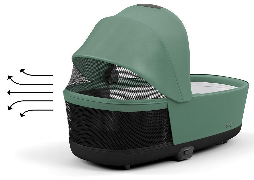 Коляска 2 в 1 Cybex Priam IV Rosegold complete Leaf Green