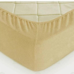 Простыня махра на резинке 140*200*20 Бежевый ТГ