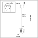 4350/1C ODL Светильник GU10 LED 1*10Вт 220В IP20 HIGHTECH