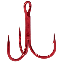 Крючки Select тройные treble hook TH-36 Red #02 (4шт в упаковке)