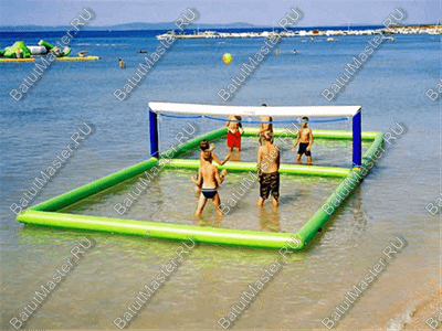 Водный надувной аттракцион «Футбольное, волейбольное поле на воде» 14×7×2 м