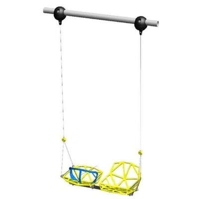 Качели двойные "Взрослый-малыш" высотой 300 см, диаметр крепления на трубу 76 мм