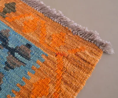 Коврик оранжевый с узором