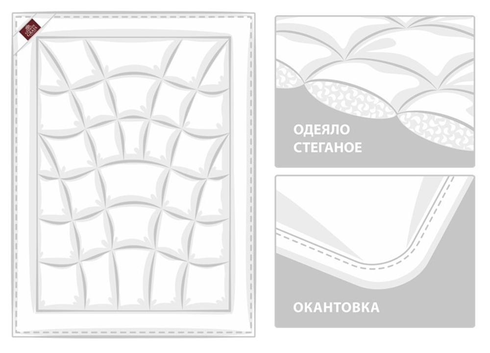 Одеяло легкое 140х205 German Grass Camel Wool Grass