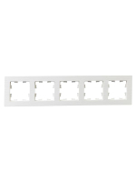 Рамка 5-м BRITE РУ-5-Бр бел. рифленый IEK BR-M52-51-K01