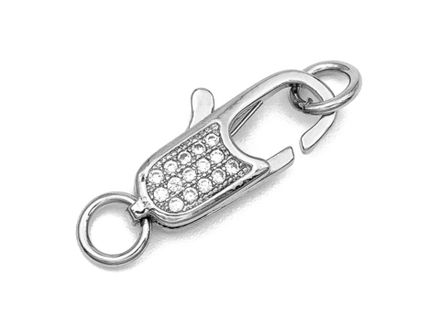 Карабин 16мм со стразами