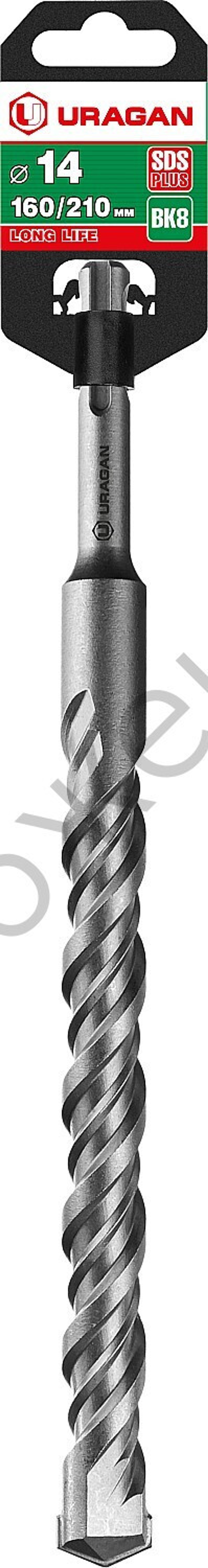 URAGAN 14х210 мм, SDS-plus бур (29311-210-14)