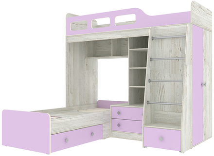 Двухъярусная кровать КарИВи Астра 4 Винтерберг Ирис