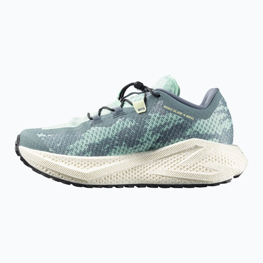 Женские Кроссовки для бега Salomon Aero Glide 4 GRVL stormy weather/lichen/vanilla ice