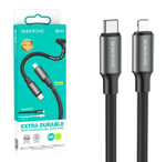Кабель Lightning -TypeC BOROFONE BX82 PD 20W 6mm (черный) 1м