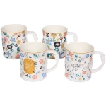 Кружка керамическая 400мл «Цветы» фигурная