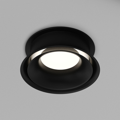 DK2403-BK Встраиваемый светильник влагозащ., IP 44, 10 Вт, GU10, черный, алюминий