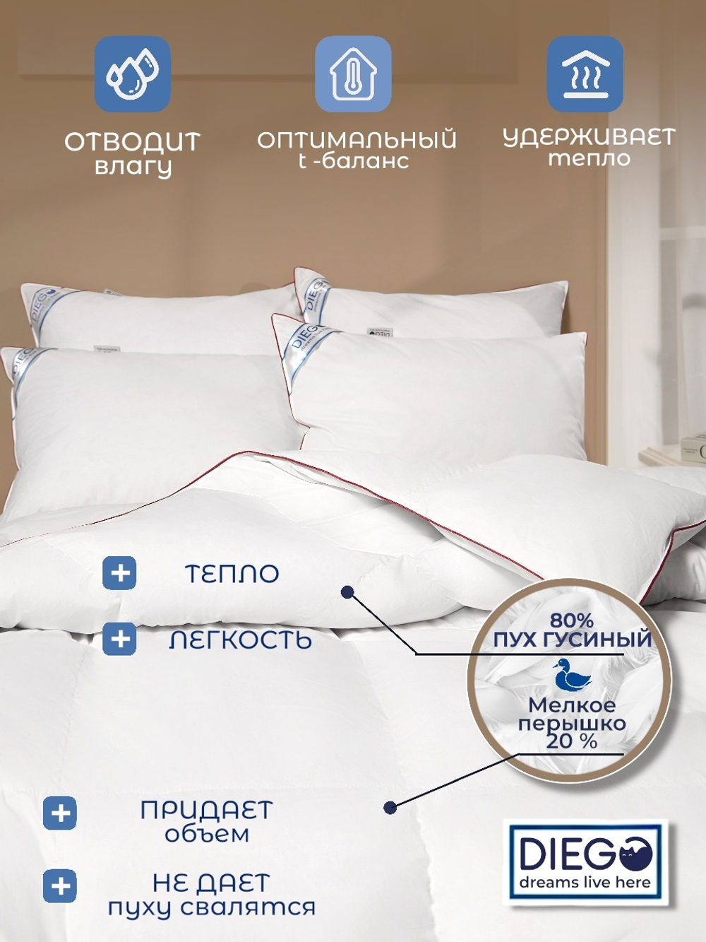 Одеяло Прованс Евро Макси 220х240 Белое