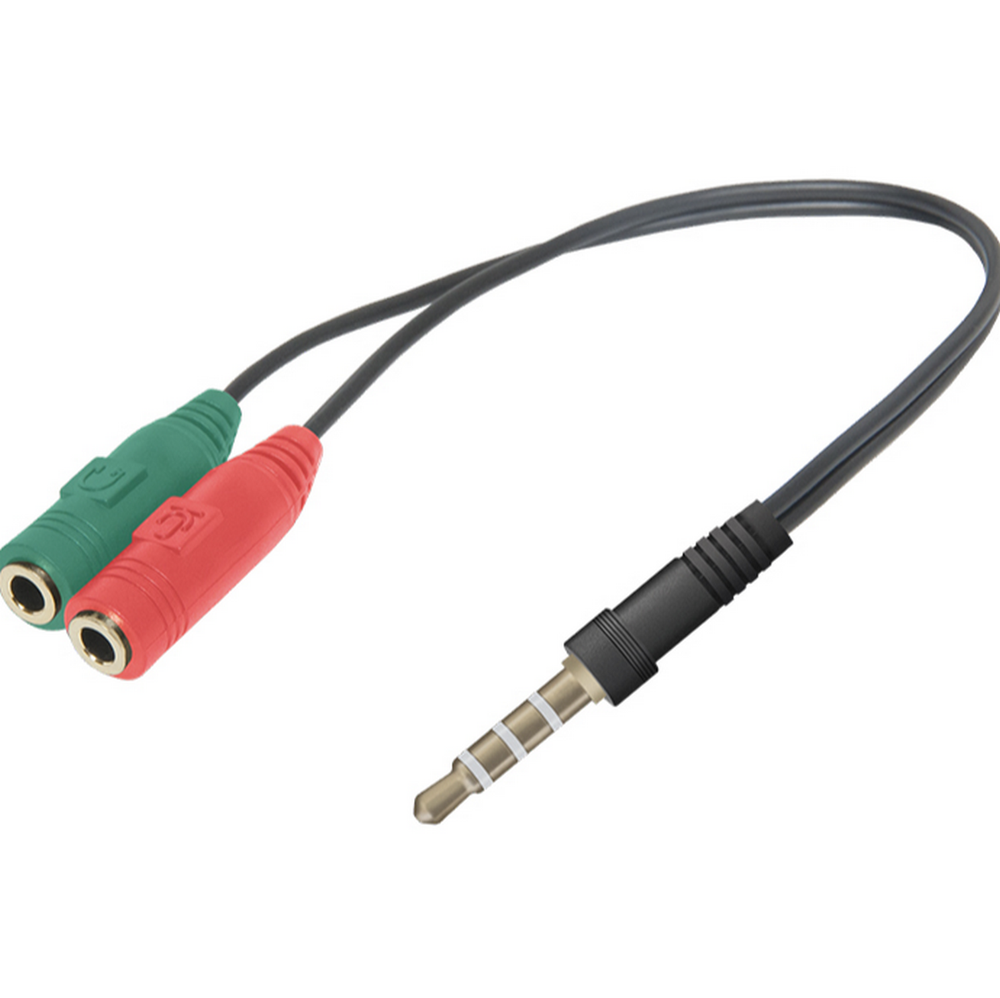 Переходник 2xJack3.5mm (aux/mic) х Jack3.5mm (4pin) Defender