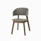 Стул Lolly, орех, серая обивка