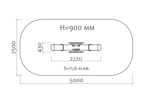 Качели-балансир “Избушка”