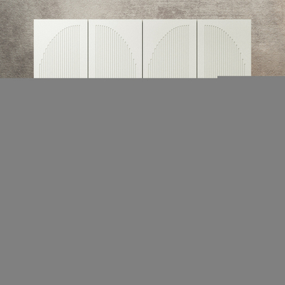 Шкаф Агератум МДФ четырехсекционный Лайн керамика (0,27) А10032 матовая - 26 матовая - Дуб Сонома 3025  240*50*220