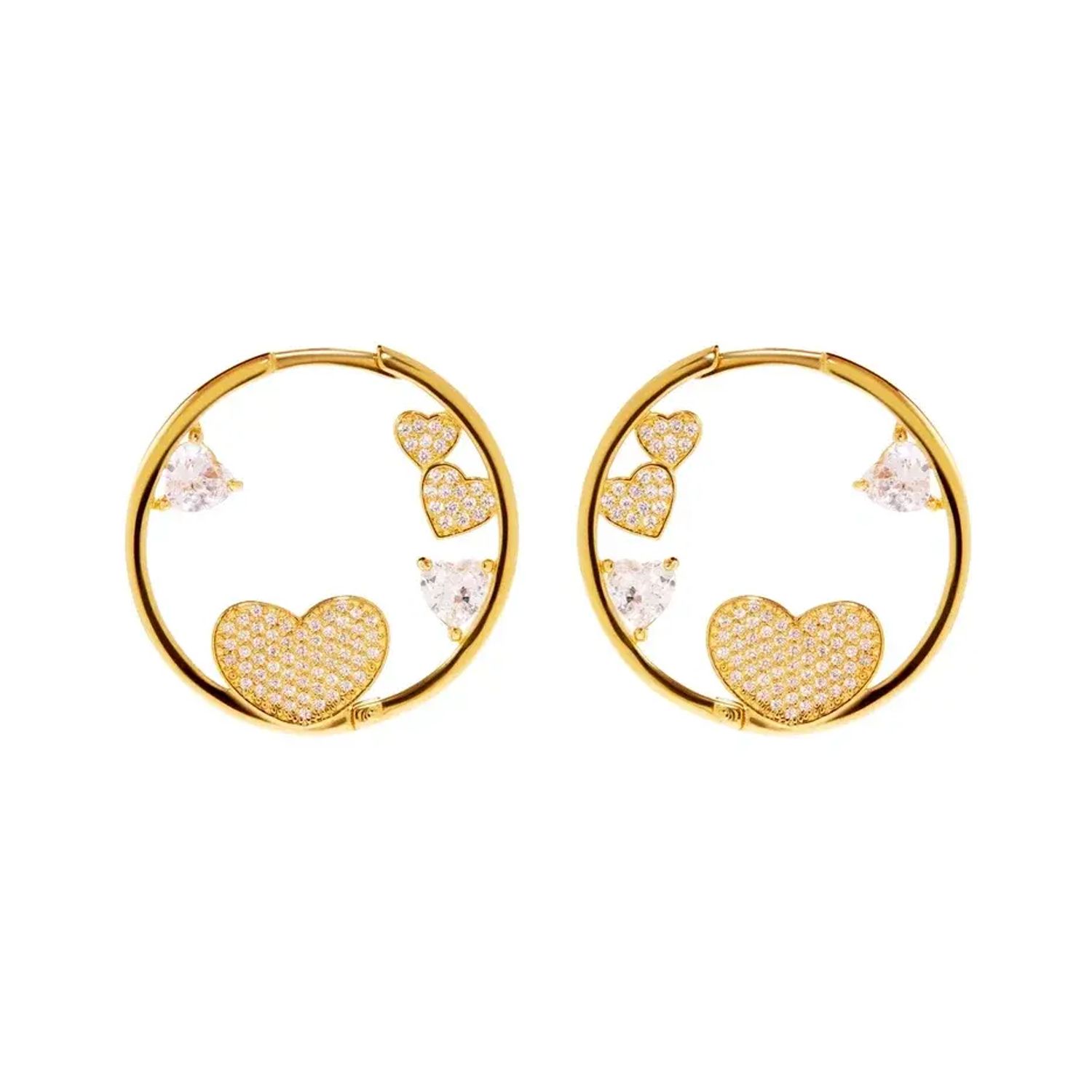 Серьги Shapes Of Love Earrings - Gold