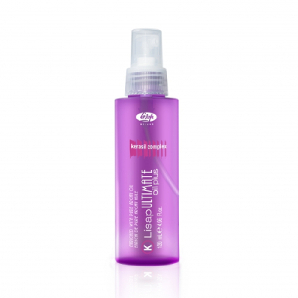 Масло для выпрямления вьющихся волос «Lisap Ultimate Keratin Oil Plus» 120 мл