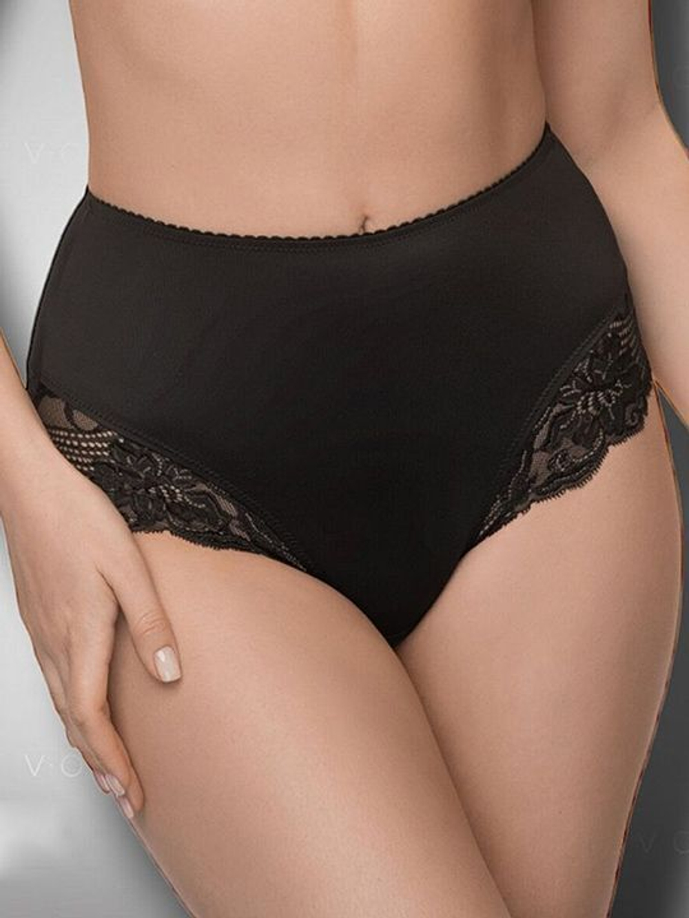 Женские трусики с высокой линией талии Laura (Размер: 42) (Цвет: темно-синий)